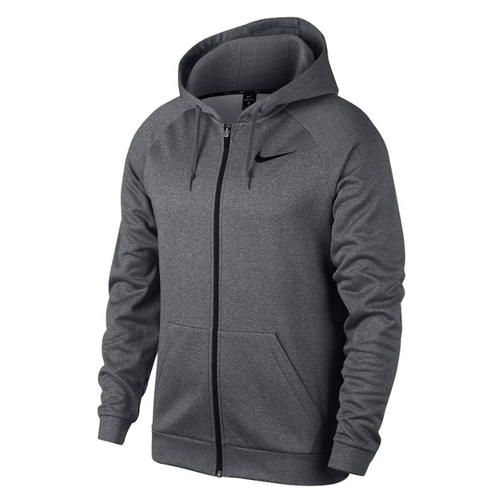 Men's Nike Therma Full-zip Hoodie, Size: Xl, Grey Other