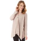 Women's Apt. 9&reg; Button Wrap Cardigan, Size: Small, Med Pink