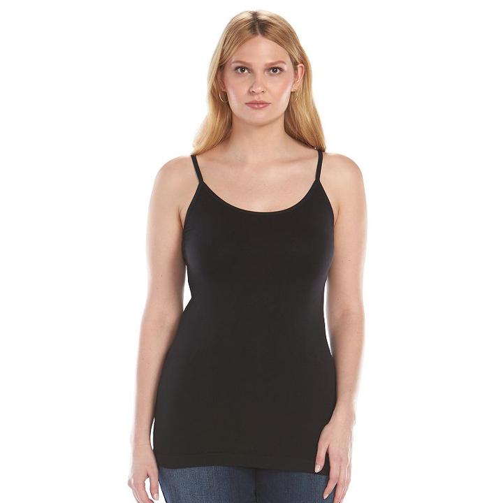 Plus Size Apt. 9&reg; Seamless Camisole, Women's, Size: 3xl, Black
