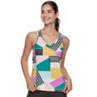 Women's Fila Sport&reg; Upf Racerback Workout Tank, Size: Large, Med Purple