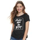 Juniors' About A Girl Take Me To State Tee, Size: Small, Oxford