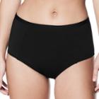 Women's Nike High-waisted Bikini Bottoms, Size: Large, Black