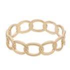 Textured Link Cuff Bracelet, Women's, Gold