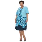 Plus Size Maya Brooke Floral Sleeveless Dress & Jacket Set, Women's, Size: 24 W, Med Blue