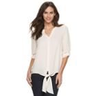 Women's Apt. 9&reg; Textured High-low Blouse, Size: Xl, Brt Pink