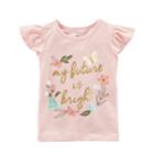 Girls 4-8 Carter's My Future Is Bright Graphic Tee, Size: 6-6x, Pink