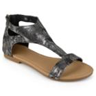 Journee Collection Bevin Women's Sandals, Girl's, Size: 6, Light Grey