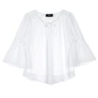 Girls 7-16 Iz Amy Byer Lace Bell Sleeve Top, Size: Xl, White