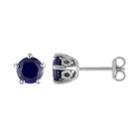 Stella Grace Laura Ashley Sterling Silver Lab Created Sapphire Stud Earrings, Women's, Blue