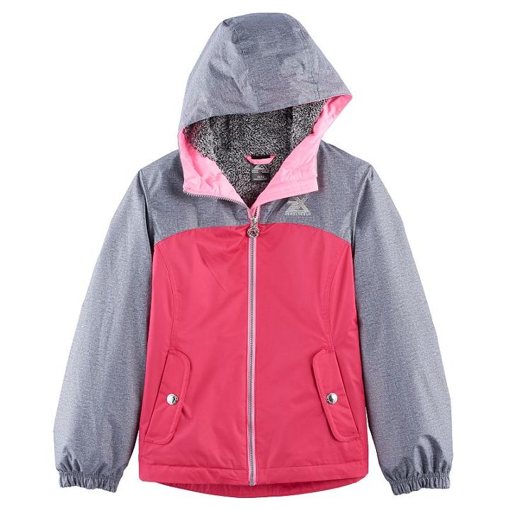Girls 7-16 Zeroxposur Elissa Midweight Transitional Jacket, Size: 14, Brt Orange
