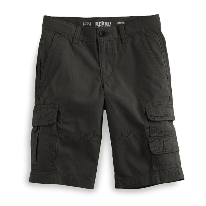 Boys 8-20 Urban Pipeline&reg; Canvas Cargo Shorts, Size: 8, Grey