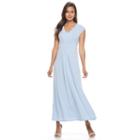 Women's Dana Buchman Shirred Maxi Dress, Size: Small, Light Blue