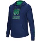 Women's Notre Dame Fighting Irish Crossover Hoodie, Size: Small, Blue (navy)