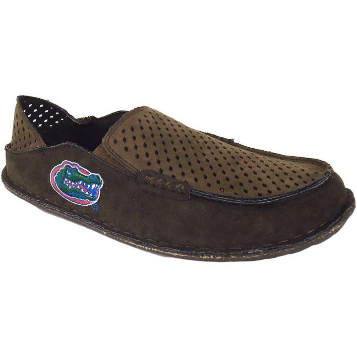 Men's Florida Gators Cayman Perforated Moccasin, Size: 12, Brown