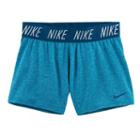 Girls 7-16 Nike Exposed Waistband Shorts, Size: Large, Turquoise/blue (turq/aqua)