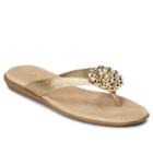 A2 By Aerosoles Enchlosure Women's Embellished Thong Sandals, Size: Medium (7.5), Silver