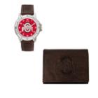 Ohio State Buckeyes Watch & Trifold Wallet Gift Set, Men's, Brown
