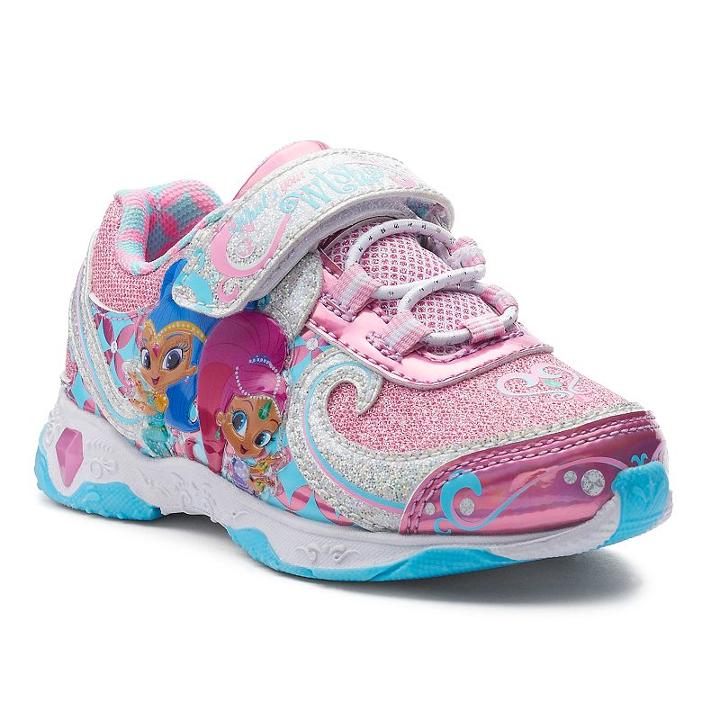Shimmer Shine Toddler Girls' Light-up Sneakers, Size: 8 T, Light Blue