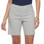 Women's Dana Buchman 8-in. Pull-on Shorts, Size: Large, Light Blue