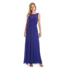 Chaps Ruched Evening Gown, Women's, Size: 12, Purple