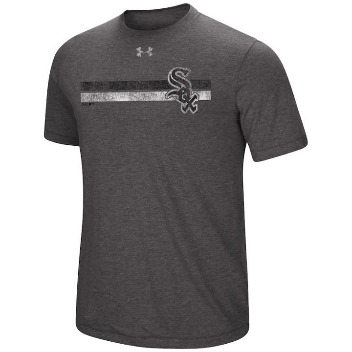 Men's Under Armour Chicago White Sox Stripe Tee, Size: Small, Dark Grey