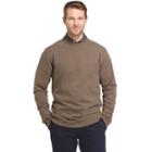 Men's Arrow Classic-fit Sueded Fleece Crewneck Sweater, Size: Large, Red/coppr (rust/coppr)