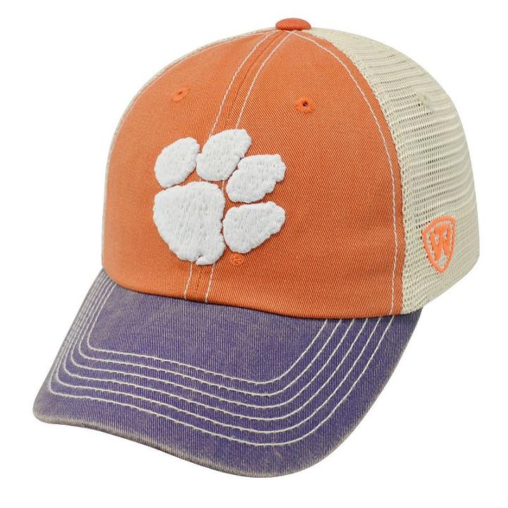 Adult Top Of The World Clemson Tigers Offroad Cap, Men's, Med Orange