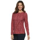 Women's Croft & Barrow&reg; Crewneck Sweatshirt, Size: Xl, Med Red