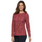 Women's Croft & Barrow&reg; Crewneck Sweatshirt, Size: Xl, Med Red
