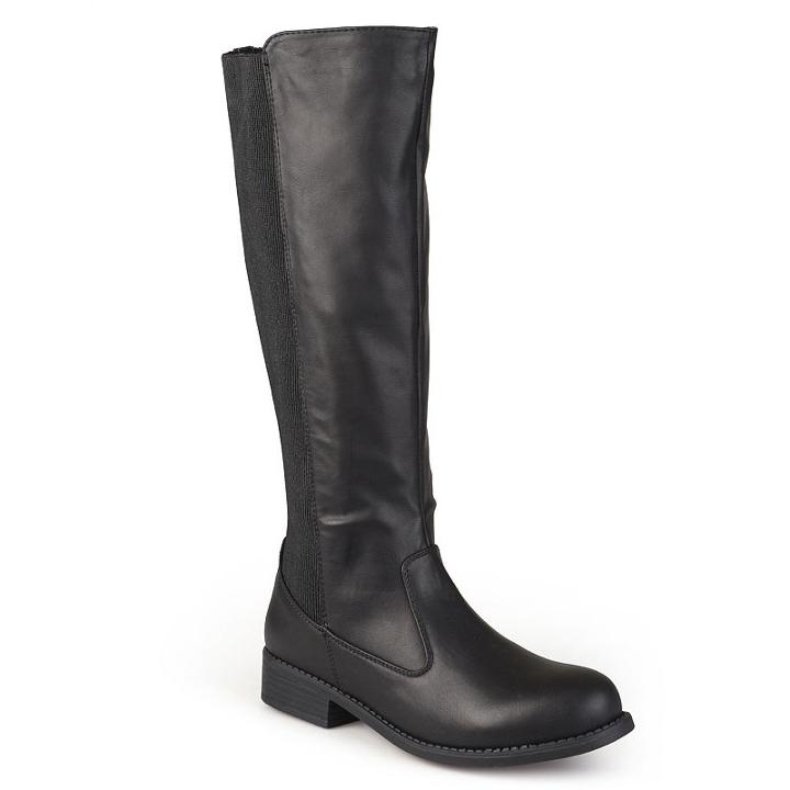 Journee Collection Light Women's Riding Boots, Size: 6.5, Black