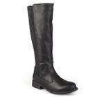 Journee Collection Light Women's Riding Boots, Size: 6.5, Black