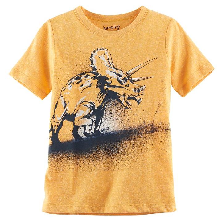 Boys 4-10 Jumping Beans&reg; Heathered Graphic Tee, Size: 7, Gold