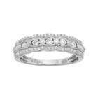 Simply Vera Vera Wang 14k White Gold 1/2 Carat T.w. Diamond Scalloped Wedding Ring, Women's, Size: 6