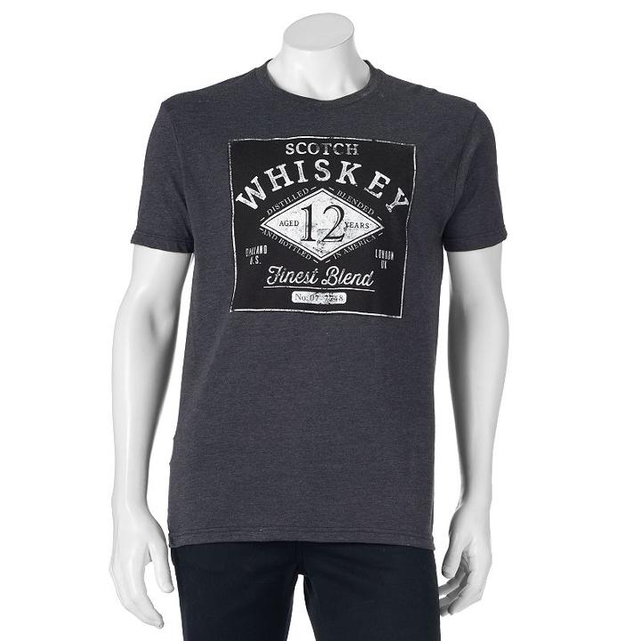 Men's Sonoma Goods For Life&trade; Scotch Whiskey Tee, Size: Small, Dark Grey