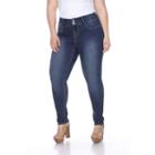 Plus Size White Mark Super Stretch Denim Jeans, Women's, Size: 16 W, Blue