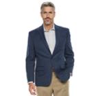 Men's Chaps Classic-fit Patterned Stretch Sport Coat, Size: 42 - Regular, Blue