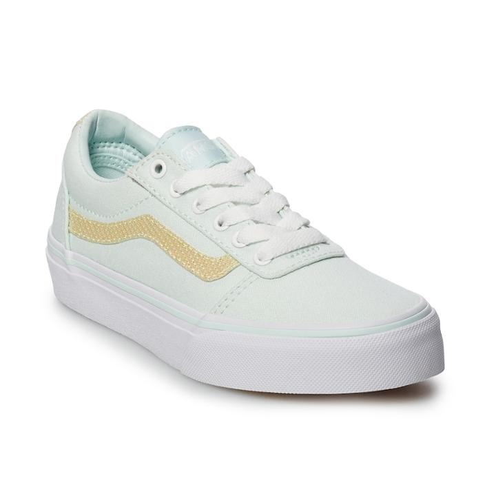 Vans Ward Low Girls' Skate Shoes, Size: 5, Light Blue