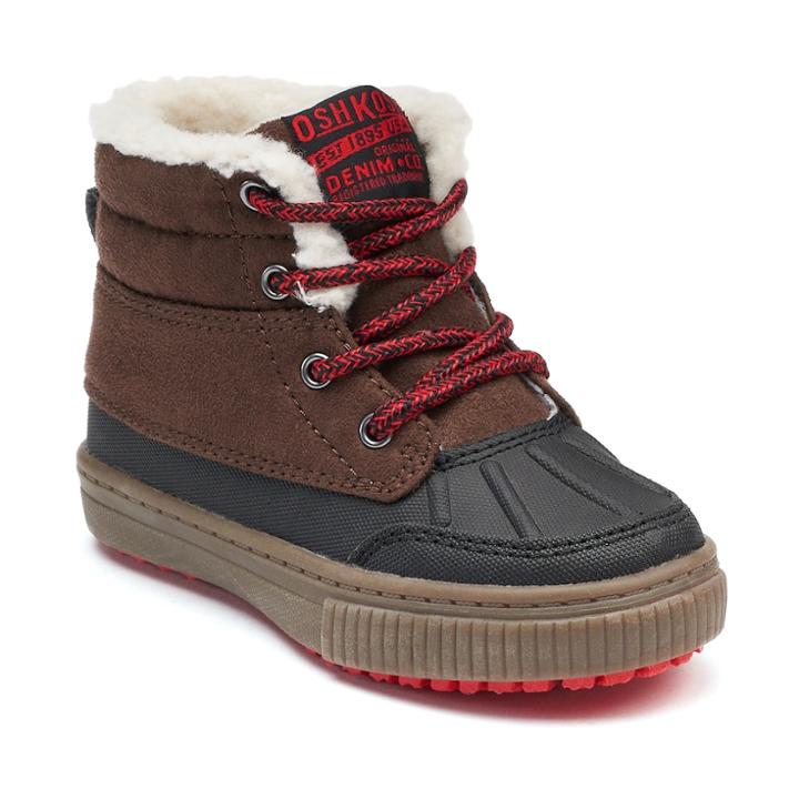 Oshkosh B'gosh&reg; Bandit Toddler Boys' Duck Boots, Size: 9 T, Red/coppr (rust/coppr)