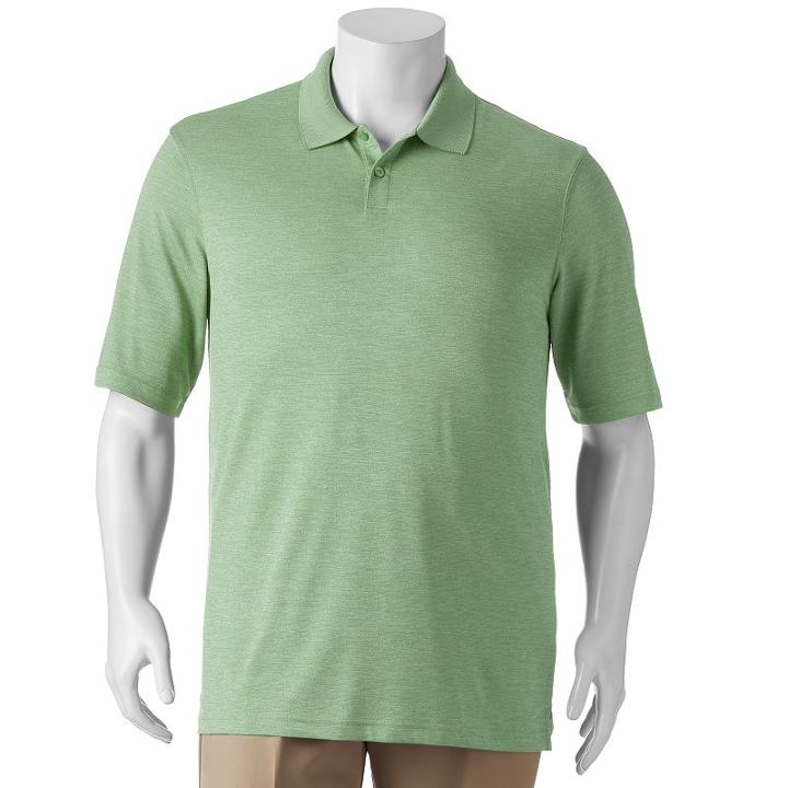 Big & Tall Haggar&reg; Cool 18&reg; Classic-fit Performance Polo, Men's, Size: Xl Tall, Green Oth