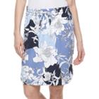Women's Croft & Barrow&reg; Crepe Skirt, Size: Xl, Blue (navy)