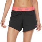 Women's Nike Dry Training Fold Over Shorts, Size: Medium, Grey (charcoal)