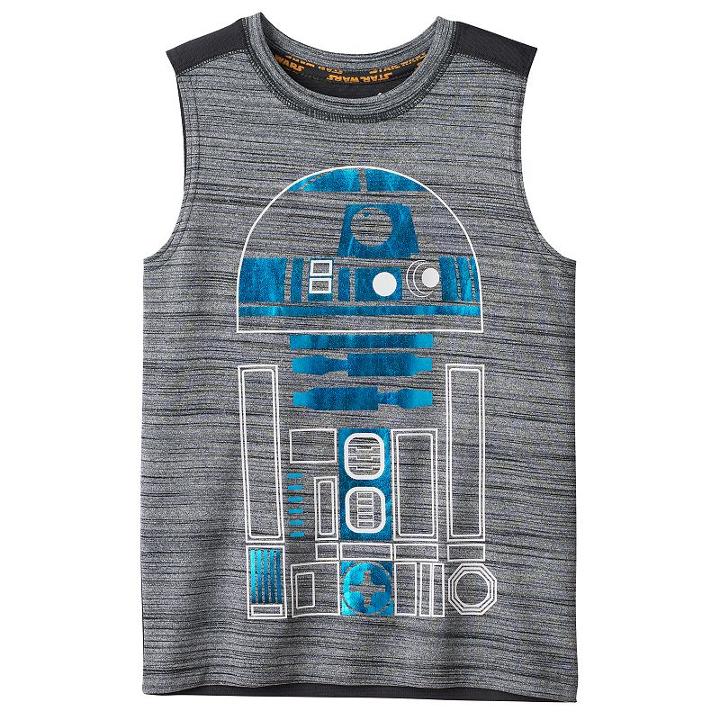 Boys 4-7x Star Wars A Collection For Kohl's R2d2 Metallic Graphic Tank Top, Boy's, Size: 7, Med Grey