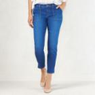 Women's Lc Lauren Conrad Vented Skinny Jeans, Size: 12, Blue