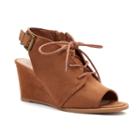So&reg; Podcast Women's Wedge Sandals, Size: Medium (6.5), Brown