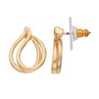 Napier Swirl Nickel Free Drop Earrings, Women's, Gold