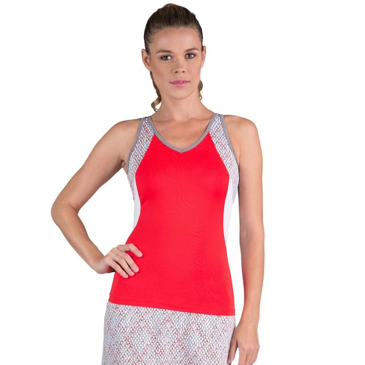 Women's Tail Judy Racerback Tennis Tank, Size: Small, Brt Red