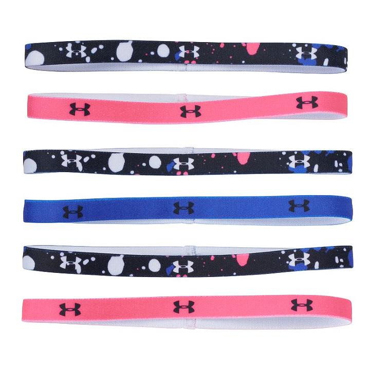 Girls 4-16 Under Armour 6-pk. Girl Boss Logo Mini Headbands, Oxford