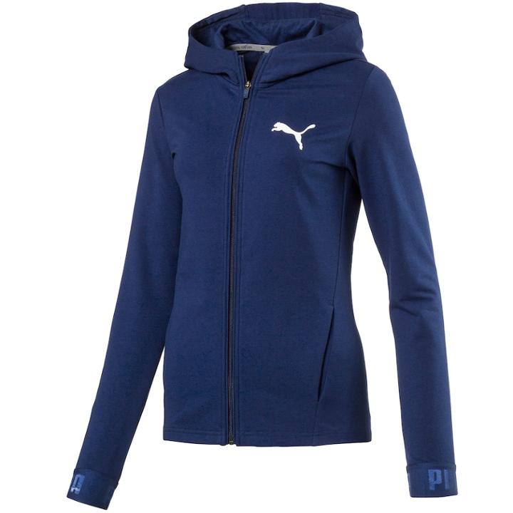 Women's Puma Urban Sports Zip-up Hoodie, Size: Medium, Blue