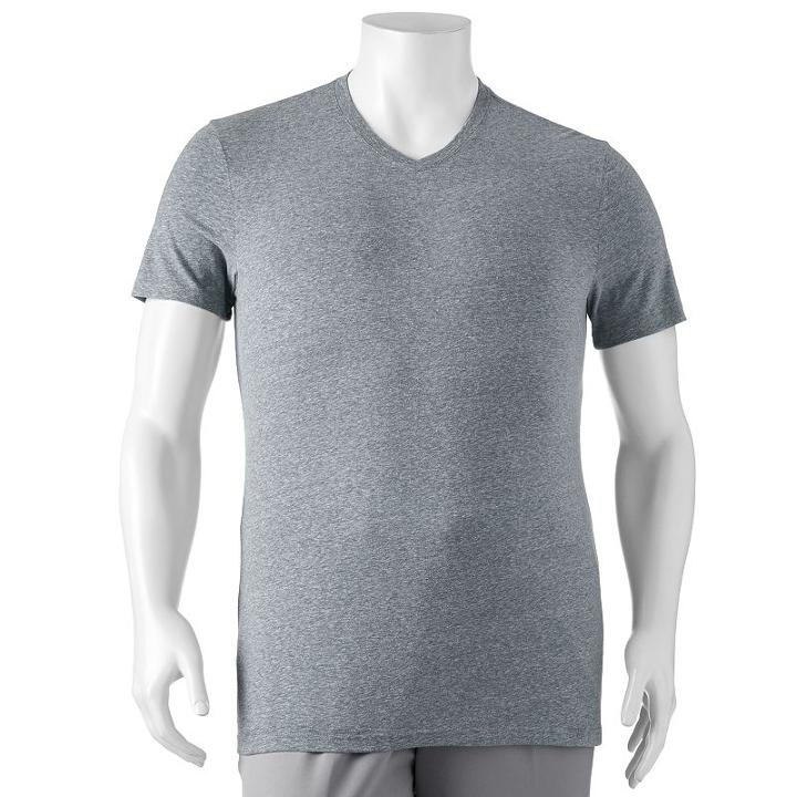 Big & Tall Sonoma Goods For Life&trade; Heathered Everyday Tee, Men's, Size: L Tall, Dark Blue