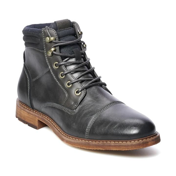 Sonoma Goods For Life&trade; Sheldon Men's Ankle Boots, Size: 8.5, Grey